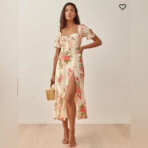 NWT Reformation Alta Midi Dress Corsage Size 8